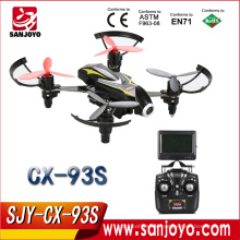 Cheerson CX-93S Drone with Camera 2MP HD 5.8GHz FPV Real-Time Transmit RC Helicopter 2.4G 4CH 6-Axis High Speed RTF Quadcopters